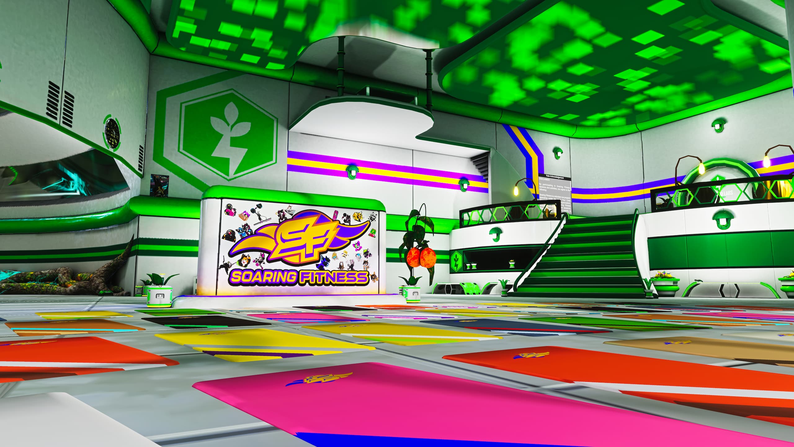 soaring fitness biolabs gym in the background